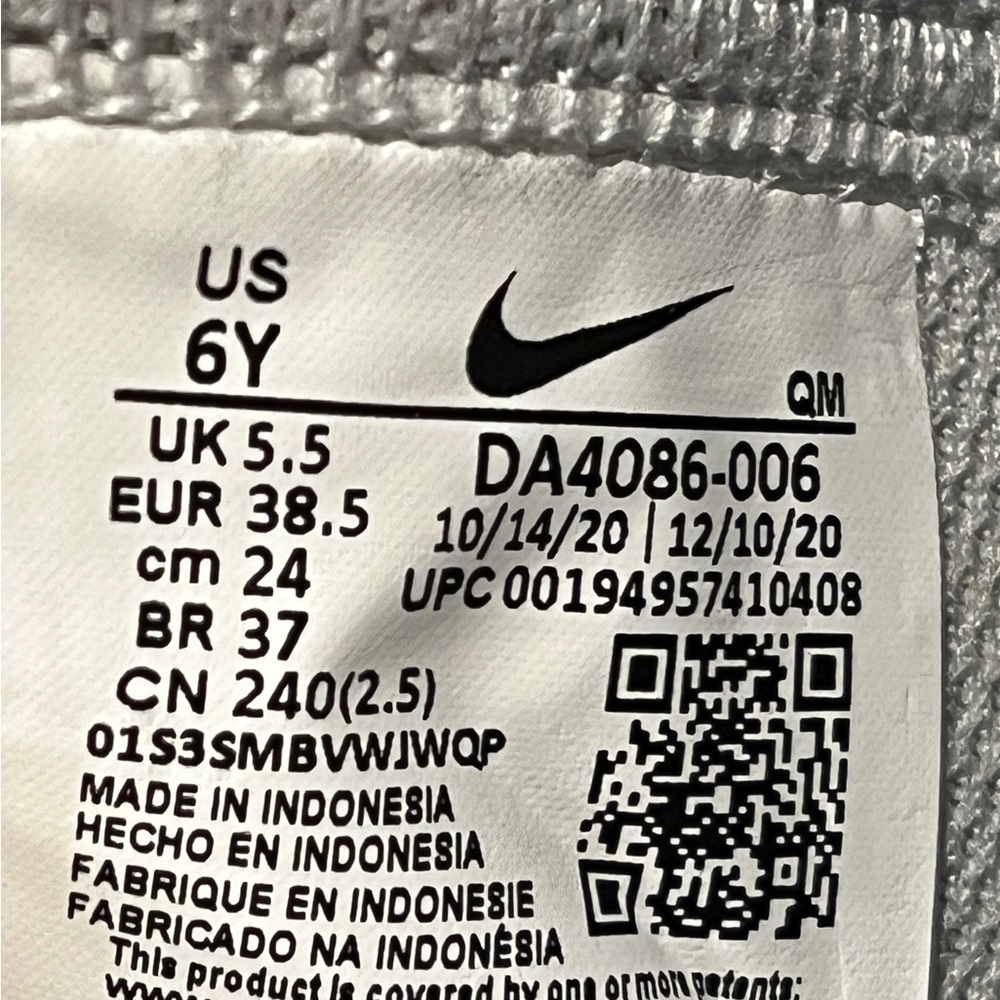 Youth Nike Blazers Gray and Black High-Top Sneakers. NWOT. No box. - Picture 7 of 8